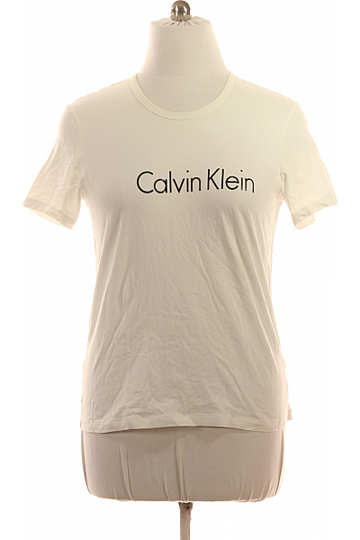 Calvin Klein Dámské Tričko S Krátkým Rukávem A Potiskem Vel. L