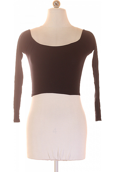 Missguided Dámské tričko s dlouhým rukávem a odhalenými rameny černé basic crop top Velikost 36 | Missguided | obrázek 2