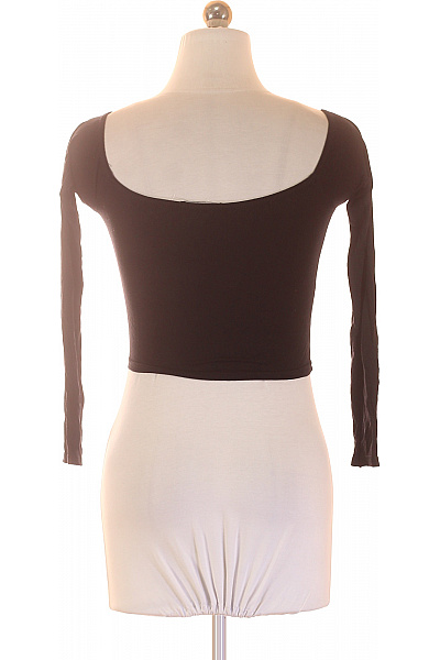 Missguided Dámské tričko s dlouhým rukávem a odhalenými rameny černé basic crop top Velikost 36 | Missguided | obrázek 3