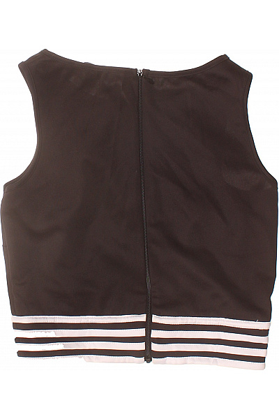 dámské tílko crop pruhované černé Velikost 36 | Unimoda | obrázek 3