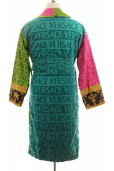 VERSACE barevný bavlněný župany s potiskem Velikost XL | VERSACE | obrázek 2