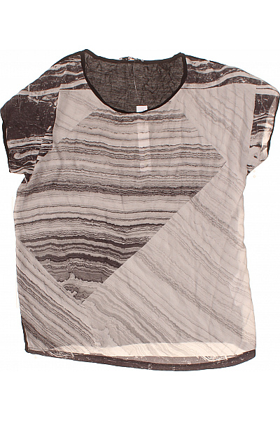 Dámská halenka krátký rukáv vzorovaná průsvitná Velikost 40 | Unimoda | obrázek 2