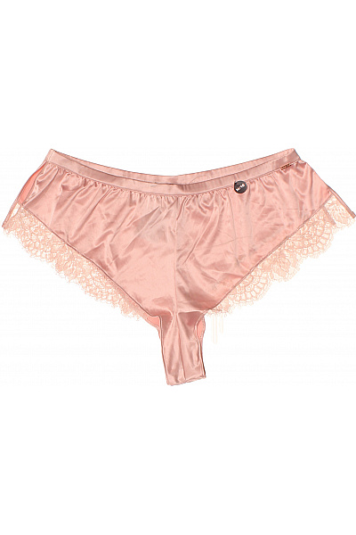 Hunkemoller Růžové Saténové Pyžamo Krajkové Velikost EU M