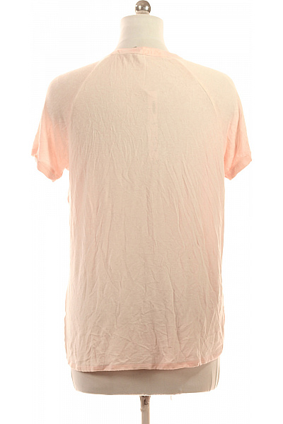 Street One růžové tričko s krátkým rukávem a kapsou henley basic Vel. 42 | Street One | obrázek 3