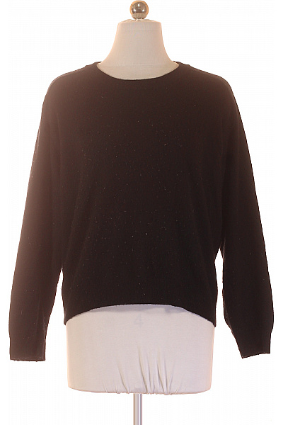 MAX TONSO CASHMERE Dámský Kašmírový Pulovr černý Basic Vel. S