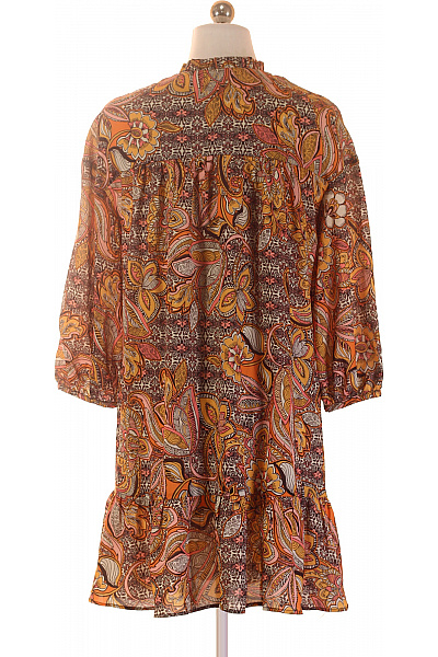 MANGO šaty s krátkým rukávem květované boho volné Vel. s | MANGO | obrázek 3