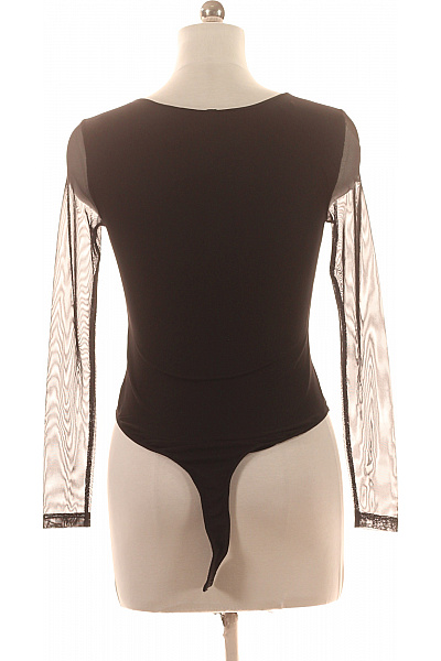 ONLY Dámské černé body s dlouhým rukávem ze síťoviny Velikost EU XS | ONLY | obrázek 3