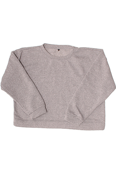 TRENDYOL Dámská Mikina S Dlouhým Rukávem šedá Jednobarevná Crewneck Streetwear Vel. Xl