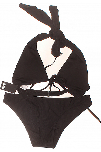 URBAN CLASSICS Dámské černé bikiny za krk na zavazování Vel. EU M | URBAN CLASSICS | obrázek 2