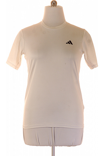 ADIDAS Pánské Tričko S Krátkým Rukávem Bílé Fitness Vel. EU L