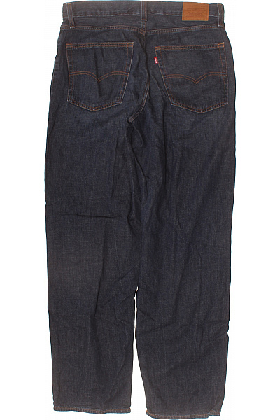 LEVIS Pánské džíny volné rovné s kapsami tmavě modré bavlněné Velikost EU 30 | LEVIS | obrázek 2