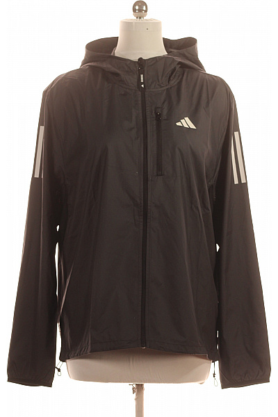 ADIDAS Dámská Lehká Větrová Bunda S Kapucí Na Běhání Velikost EU L