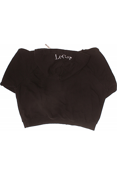 dámská černá mikina s kapucí a dlouhým rukávem přes hlavu streetwear Vel. 42 | Unimoda | obrázek 3