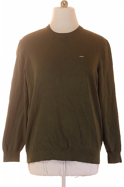 LEVIS Zelená Mikina S Dlouhým Rukávem Crewneck Bez Potisku Velikost XL