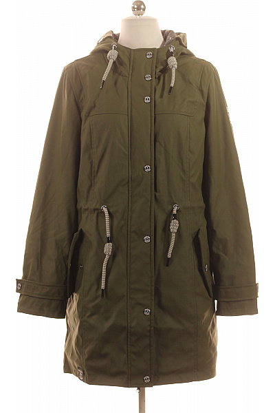 Peak Time Dámská Parka S Kapucí Zelená Prodloužená Outdoorová Vel. EU M