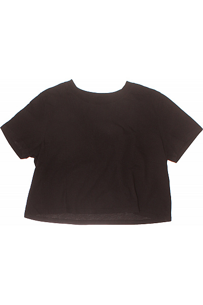 PIECES Dámské bavlněné tričko s krátkým rukávem černé crop top basic Velikost EU XS | PIECES | obrázek 2