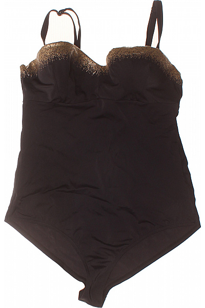 Dámské jednodílné plavky s push up efektem a zlatým zdobením Velikost 75D | Unimoda | obrázek 2