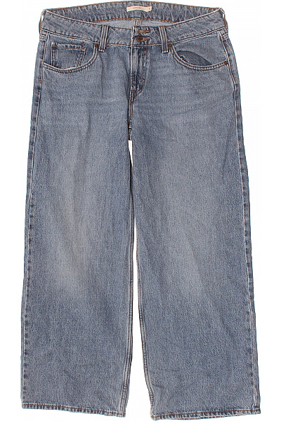 LEVIS Dámské Džíny Volné Modré Bavlněné Seprané Velikost W31/L30