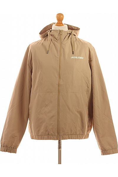 JACK & JONES pánská bunda s kapucí béžová polyesterová lehká outdoorová Vel. EU XL | JACK & JONES | obrázek 2