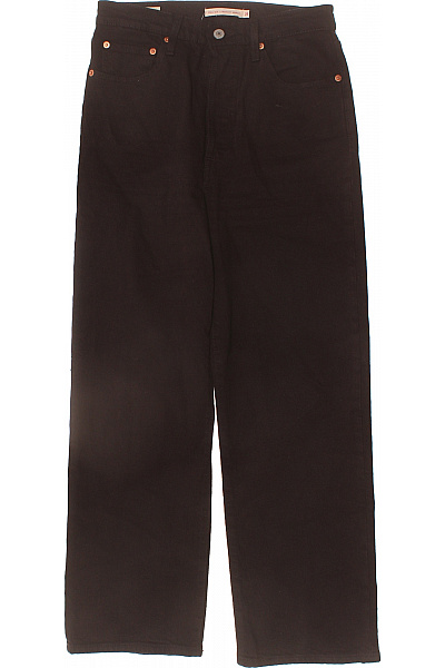 LEVIS Dámské Hnědé Volné Džíny S Vysokým Pasem Bavlněné Velikost W28/L27