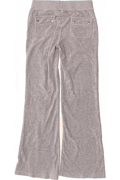 Juicy Couture dámské tepláky sametové s kapsami volnočasové dlouhé šedé Vel. EU S | Juicy Couture | obrázek 3