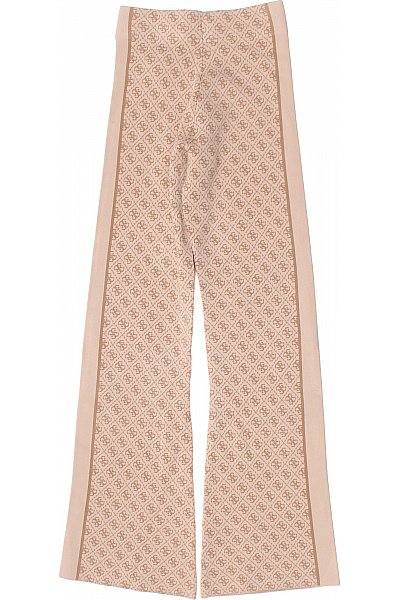Guess Dámské pletené kalhoty béžové s potiskem volnočasové dlouhé Velikost EU S | Guess | obrázek 3
