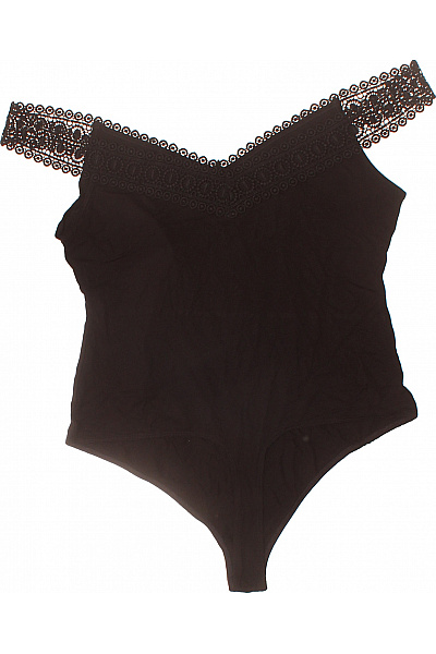 dámské černé tílko bez rukávů s odhalenými rameny krajka Vel. 40 | Unimoda | obrázek 3