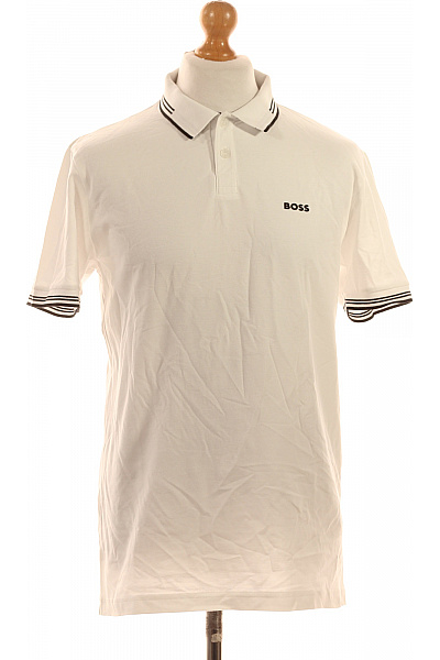 Hugo Boss Pánské polo tričko s krátkým rukávem a límečkem bílé Velikost L | Hugo Boss | obrázek 2