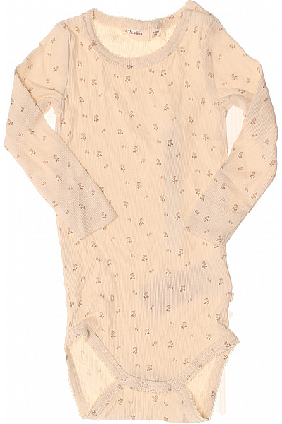Lil'Atelier Dětské Body S Dlouhým Rukávem A Květinovým Vzorem Vel. EU 80