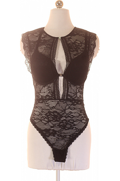 JETTE Dámské černé krajkové body s výstřihem Vel. 75C | JETTE | obrázek 2