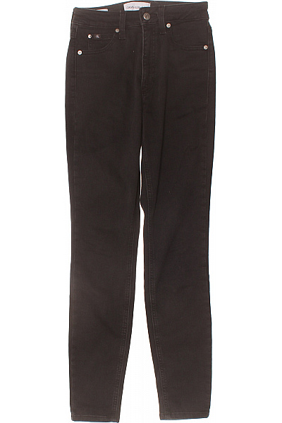 Calvin Klein Dámské černé Strečové Skinny Džíny S Vysokým Pasem Vel. EU W26/L30