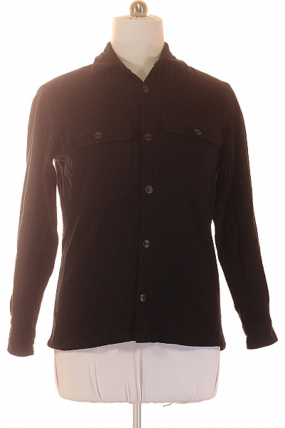 JACK & JONES Pánský bavlněný košilový kabát černý Vel. EU M | JACK & JONES | obrázek 2