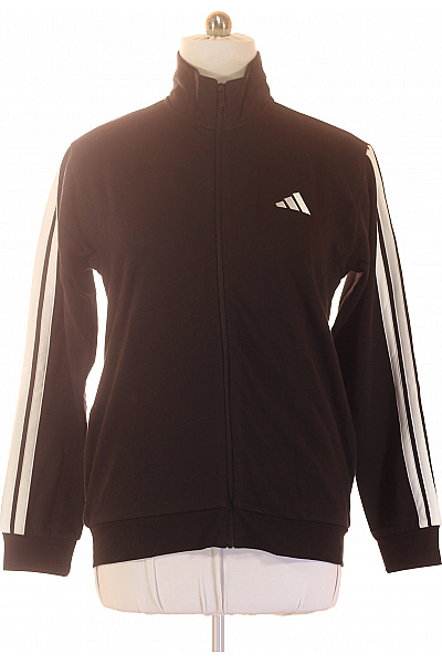 ADIDAS černá mikina s dlouhým rukávem a pruhy Velikost EU M | ADIDAS | obrázek 2