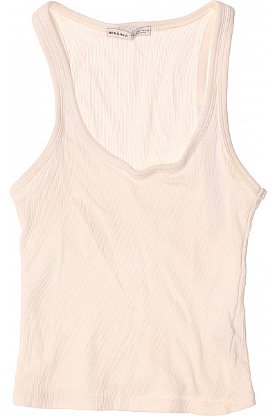 Bershka dámské bavlněné tílko basic bez rukávů Velikost EU XS | Bershka | obrázek 2