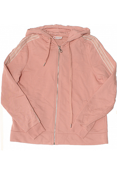 Street One dámská růžová mikina s kapucí na zip pruhovaná streetwear Velikost EU 38 | Street One | obrázek 2