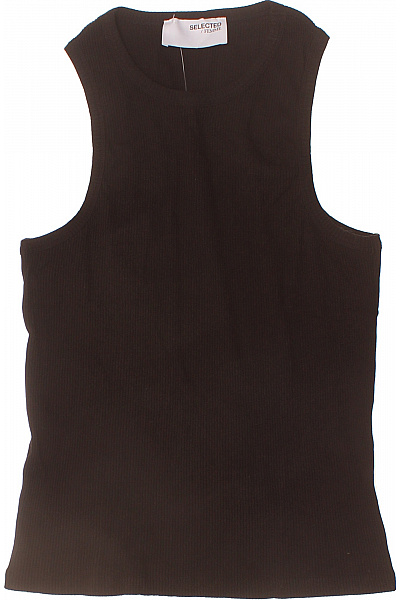 SELECTED dámské tričko bez rukávů basic hnědé Velikost XS | SELECTED | obrázek 2