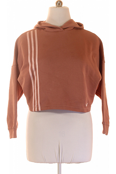 ADIDAS dámská crop mikina s kapucí a pruhy Vel. EU M | ADIDAS | obrázek 2