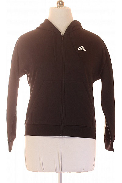 ADIDAS pánská černá mikina s kapucí a dlouhým rukávem na zip Vel. EU M | ADIDAS | obrázek 2