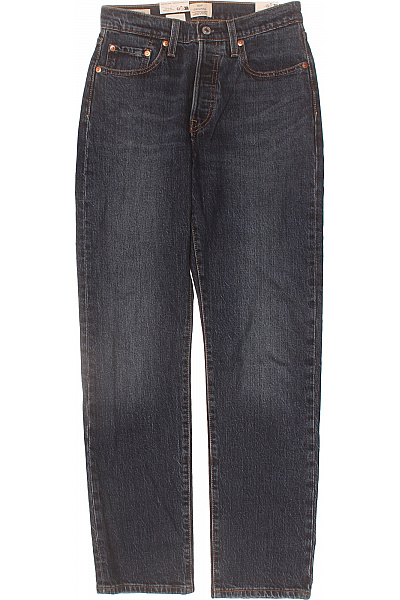 LEVIS Dámské Džíny Rovné Tmavě Modré Bavlněné S Kapsami Vel. 25/30