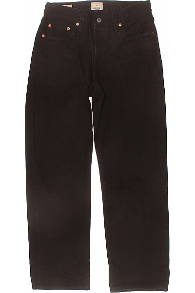 LEVIS Dámské Bavlněné Džíny Rovné černé S Kapsami Vel. XS