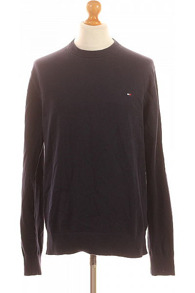 TOMMY HILFIGER Pánský tmavě modrý bavlněný svetr basic Vel. XL | TOMMY HILFIGER | obrázek 2