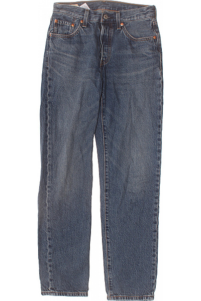 LEVIS Dámské Modré Džíny Rovné S Vysokým Pasem Vintage Velikost W24/L30
