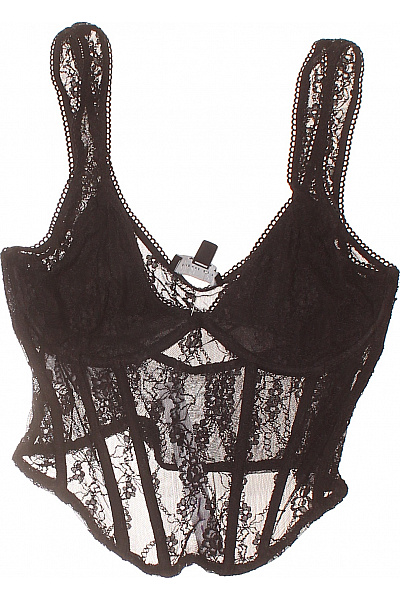 Bershka Dámské černé krajkové body Vel. M | Bershka | obrázek 2