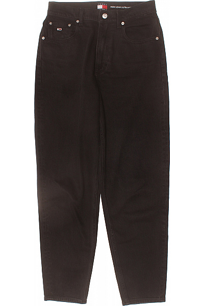 TOMMY HILFIGER Dámské Džíny Mom Fit S Vysokým Pasem černé Bavlněné Velikost EU 28/32