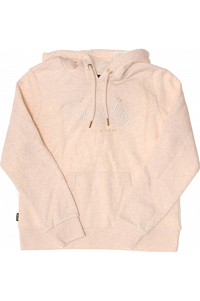 SUPERDRY Dámská Mikina S Kapucí A Výšivkou Přes Hlavu Vel. 42