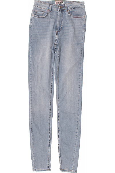 ONLY Dámské Džíny Skinny Modré Strečové S Vysokým Pasem Velikost EU 34