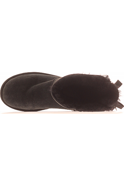 UGG černé kozačky válenky s kožíškem a mašlí Vel. EU 38 | UGG | obrázek 2