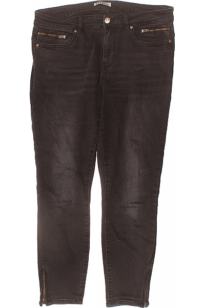 ONLY Dámské černé Skinny Džíny Se Zipy Velikost EU L