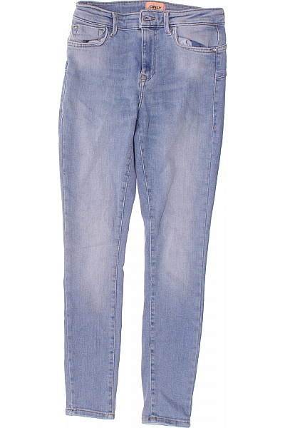 ONLY Dámské Modré Strečové Džíny Skinny S Vysokým Pasem Velikost EU 30/M
