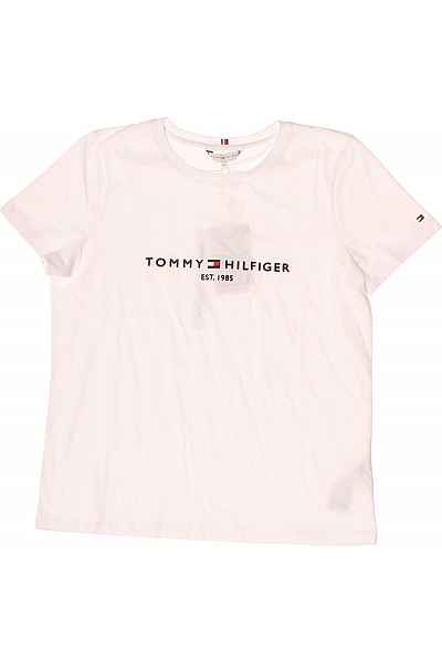 TOMMY HILFIGER dámské tričko s krátkým rukávem a potiskem basic bílé Vel. M | TOMMY HILFIGER | obrázek 2